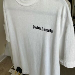 Palm Angels men’s logo-print t-shirt. Authentic.